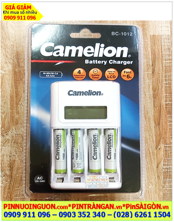 Camelion BC-1012 _Bộ sạc kèm 4 pin sạc Camelion AlwaysReady AAA1100mAh 1.2v (NH-AAA1100ARBP2)